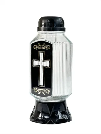 Solárna sviečka Tower Black Cross (26 cm)