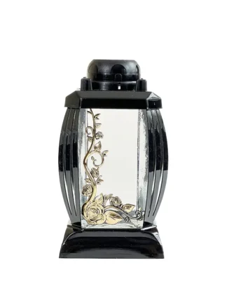 Solárna sviečka Prima1 Shrine Flowers - čierna (24 cm)