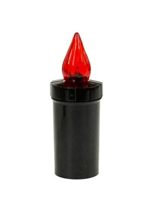 MD4 LED sviečka čiernočervený plameň (16,5 cm)