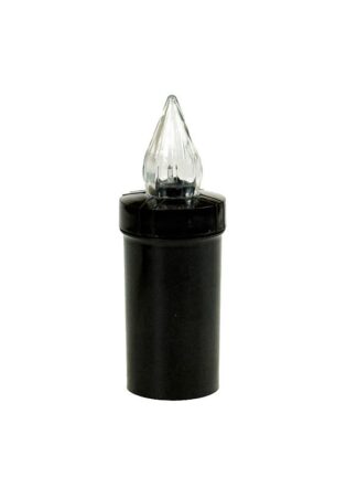 LED sviečka MD4 čiernobiely plameň (16,5 cm)