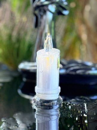 LED sviečka do lampášov a náhrobných svetiel AW5A Teplé svetlo (15,5 cm)