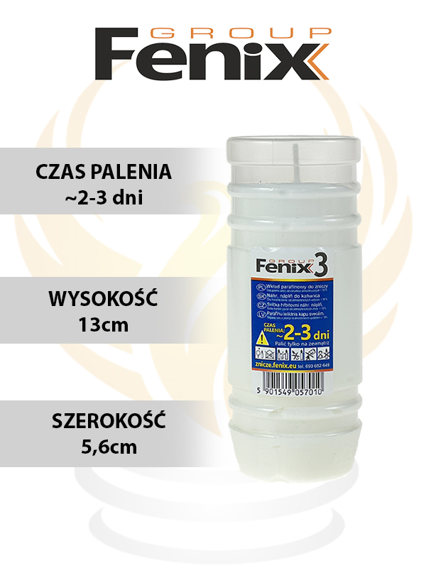 Wkład parafinowy FENIX 3 (2-3dni)