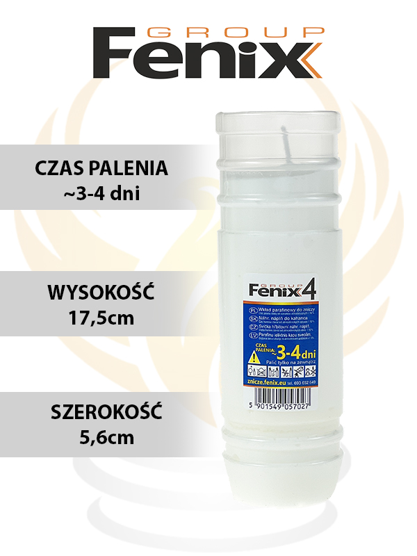 Wkład parafinowy FENIX 4 (3-4dni)