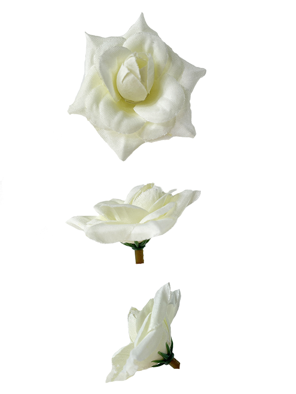óżyczka wyrobowa główka kwiatowa Z022 OPAKOWANIE 60 sztuk (biała/ecru)
