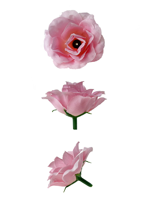 60 sztuk Różyczka wyrobowa główka kwiatowa Z022 OPAKOWANIE 60 sztuk (róż)