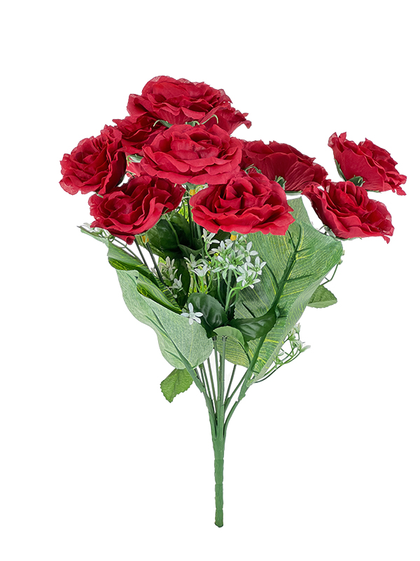 Róża z białym dodatkiem L300 Czerwony (40cm)