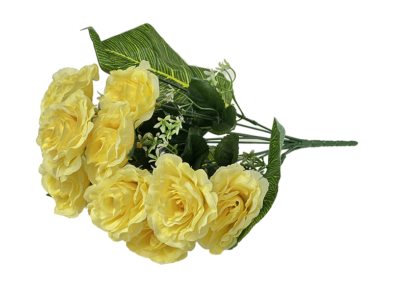 Róża z białym dodatkiem L300 Żółty (40cm)