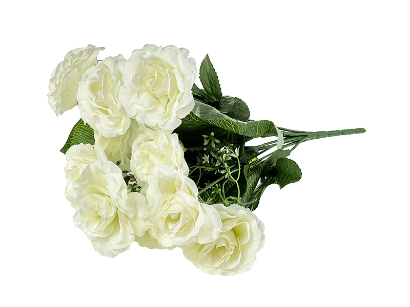 Róża z białym dodatkiem L300 Biały (40cm)
