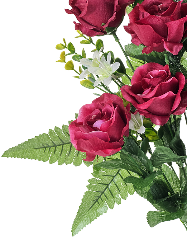 Wysoki bukiet Róża x 12 H337 Bordowy (60cm)