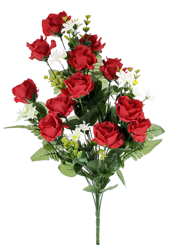 Wysoki bukiet Róża x 12 H337 Czerwony (60cm)