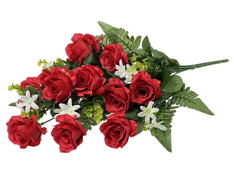 Wysoki bukiet Róża x 12 H337 Czerwony (60cm)