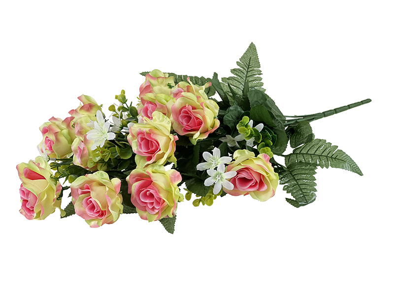 Wysoki bukiet Róża x 12 H337 Oliwkowy z różem (60cm)