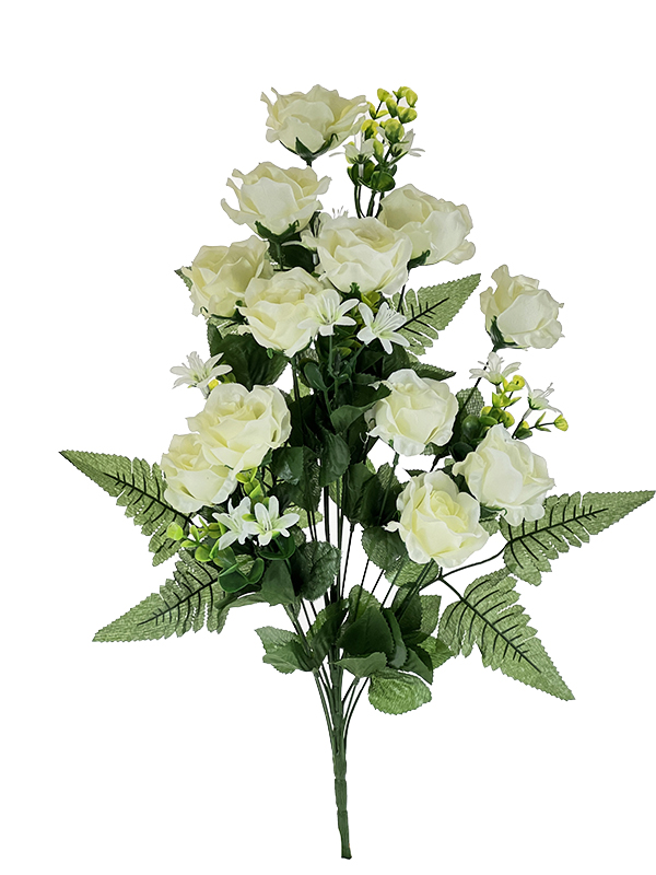 Wysoki bukiet Róża x 12 H337 Biały (60cm)