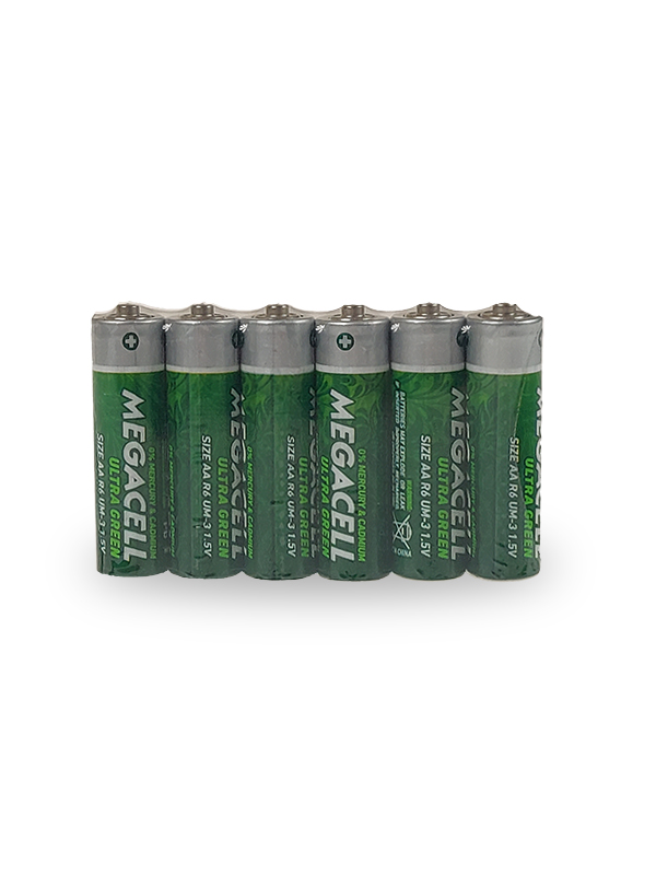 Baterie MEGACELL ULTRA GREEN R6 AA 1,5V 6 sztuk
