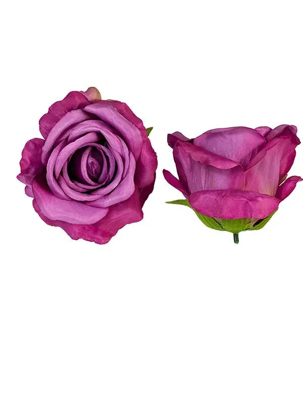 Kwiat sztuczny - Główka kwiatowa Róża N005 - Lilac N10