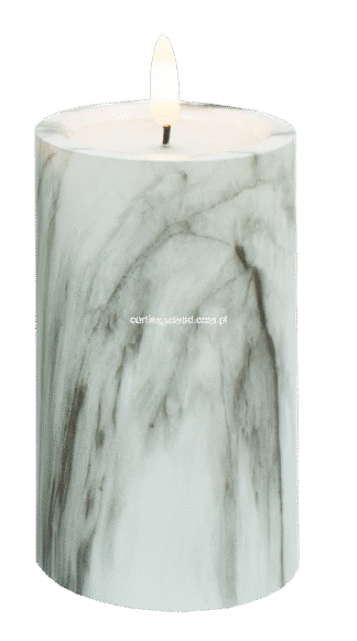 Świeca LED "Marmur" GREY 2/23 (12,5cm)