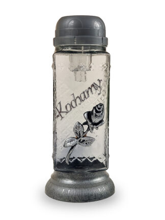 Znicz solarny "Kochamy" Z390 grafit