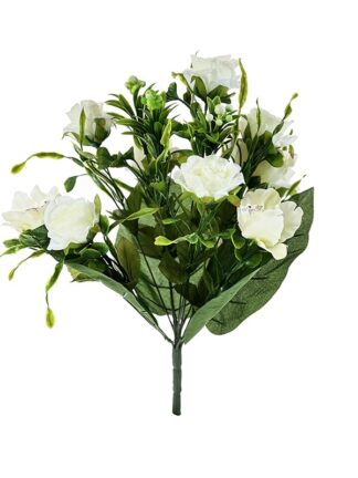 Bukiet mieszany BF-3 Róża/ Irys Biały (47cm)