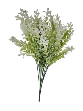 Dodatek zielony, gałązki bukszpanu FAB18-04 Pęczek 12 szt (biało-zielony)