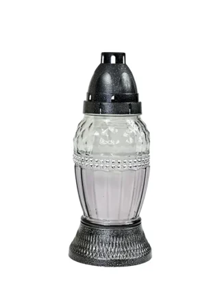 Znicz szklany Z30 Grafit (21cm)