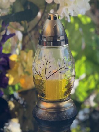 Znicz szklany wielkanocny Bazie J2 Mal (25 cm)