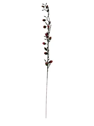 Gałązka dekoracyjna dodatek E103 Róż/zieleń (60cm)
