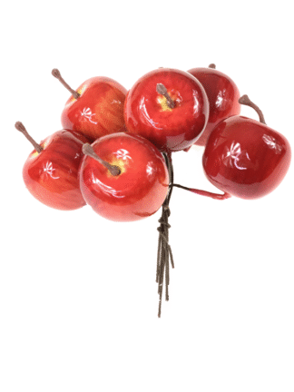 Jabłuszka 3,5 cm (pęczek 6 szt.) M92324 Shiny red