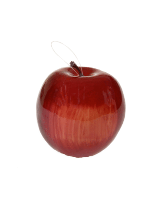 Ozdoba jabłko z zawieszką M92325 (7,5cm) Shiny Red
