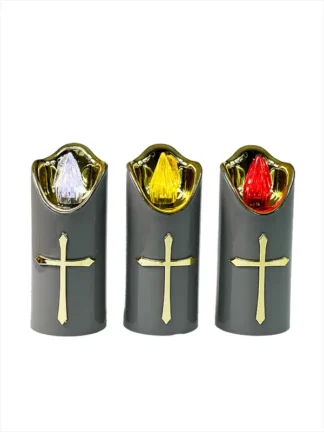 Świeca LED Złoty Krzyż WF-4 (12,5 cm)