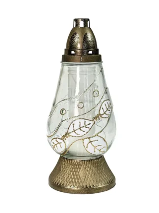 Znicz szklany ZP28 (29cm) Biały