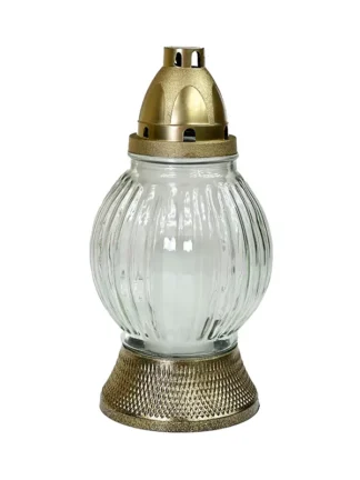 Znicz szklany S860 Złoto (25cm)