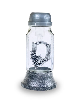 Znicz solarny srebrny Z301a