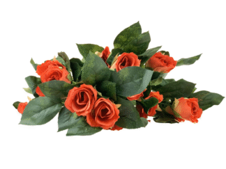 Duży bukiet 14 róż + krople rosy HDD6282 (kolor pomarańczowy)