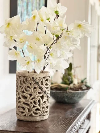 Orchidea gałązka x 6 BL001 (60 cm) White