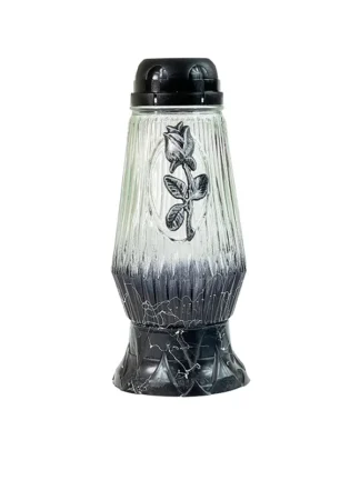 Znicz solarny Z421P Czarny (26cm)