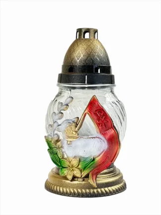 Znicz szklany Wielkanocny Z02 Apl (20 cm)