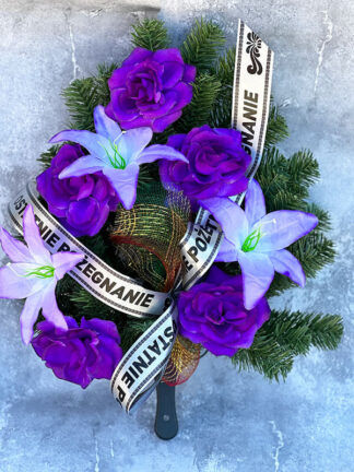 Wiązanka pogrzebowa Róża/Lilia 3 #02