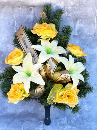 Wiązanka pogrzebowa Róża/Lilia 3 #08