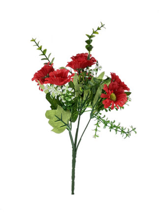 Margaretka w bukiecie H279  k. czerwony (28 cm)