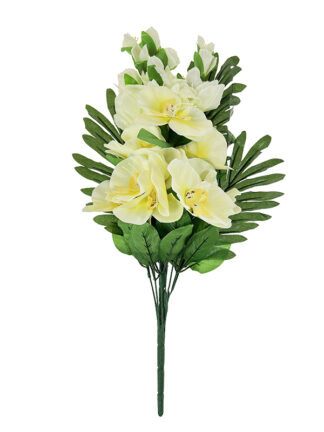 Bukiet palma, mieczyk, orchidea H208C k. kremowy (60cm)