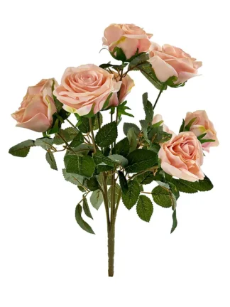 Bukiet pięknych, sztucznych Róż x 9 Premium S444B (44 cm)