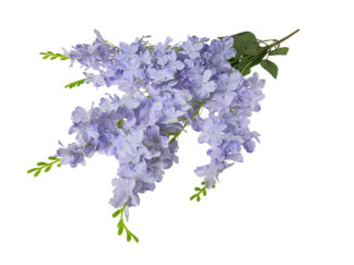 Wisteria zwisająca girlanda K079 5 gałązek jasny fiolet  (65 cm) Ślub Komunia
