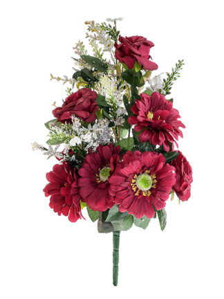 Bukiet Gerbera Róża E589 CZERWONY (50cm)