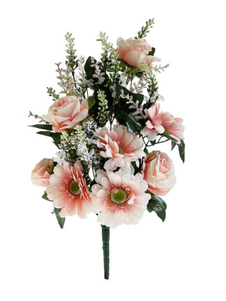 Bukiet Gerbera Róża E589 Ecru+brzoskwiniowy (50cm)