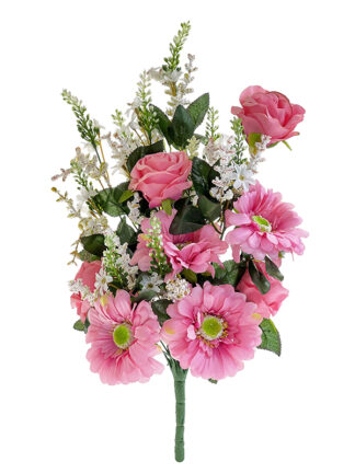 Bukiet Gerbera Róża E589 Różowy (50cm)