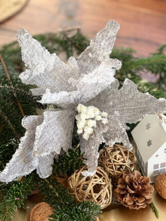 Zimowy kwiat na piku FD26026 (28 cm)