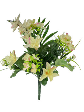 Bukiet mix Lilia Ostróżka J298 Kremowy (45 cm) Ostatnie sztuki!!