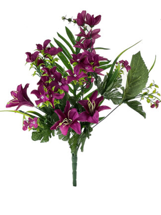 Bukiet mix Lilia Ostróżka J298 Fuksja (45 cm) Ostatnie sztuki!!