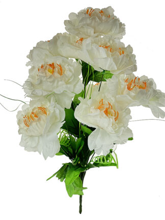 Bukiet Piwonii Peonia A037 Biały (45 cm) Ostatnie sztuki!