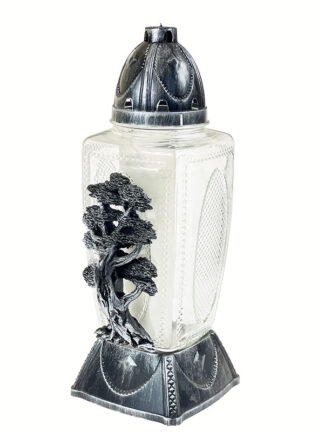 Znicz szklany Żywica Drzewo (39 cm)